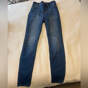 Madewell Blue High-Rise Skinny Jeans